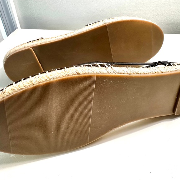 Black espadrille flat, size 11, worn once. - Picture 3 of 4
